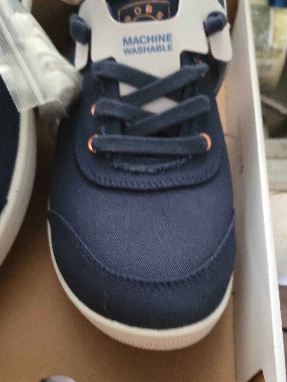 Women's Navy Blue Casual Sneakers - Machine Washable